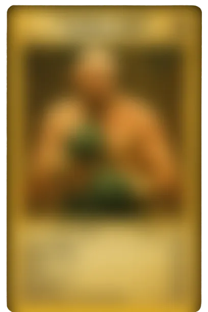 Blurred trading card placeholder of a mystery boxer with hidden details