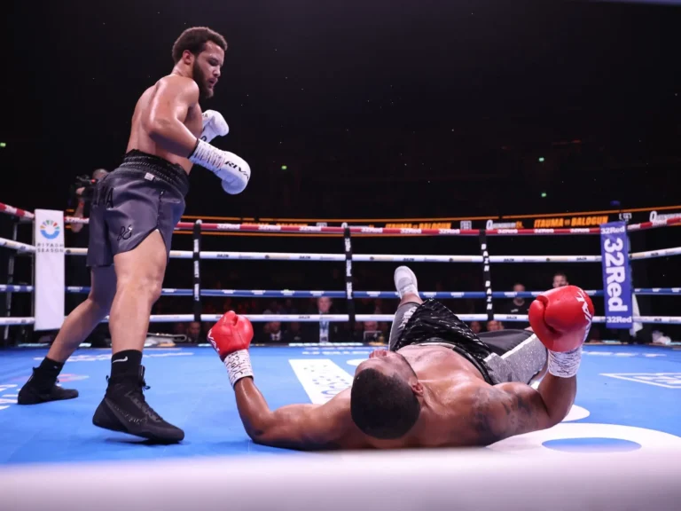 Moses Itauma knocks out Mike Balogun in the second round of their heavyweight boxing match, capturing a dominant victory in Glasgow.