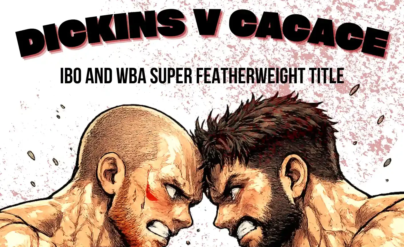 Jazza Dickens vs Anthony Cacace fight poster for the IBO and WBA super featherweight title fight on 14 March 2026 in Dublin, Ireland