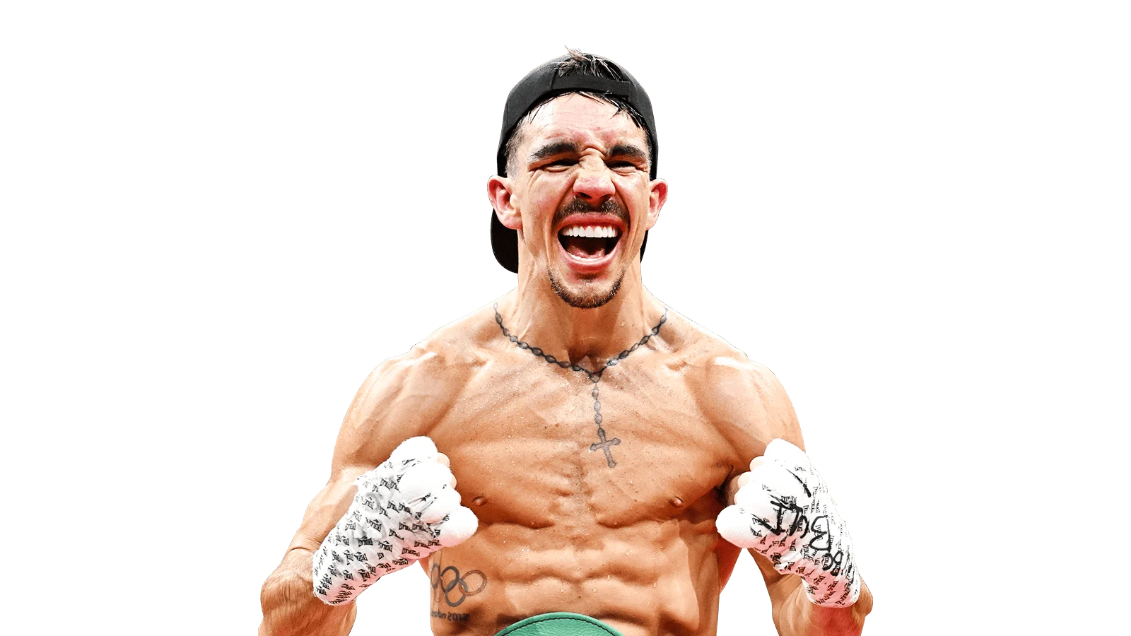 Michael Conlan celebrating victory during a professional boxing fight