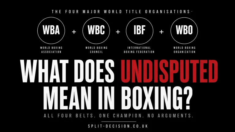 What Does Undisputed Mean in Boxing?