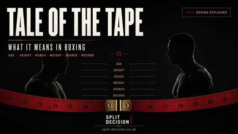 What Is Tale of the Tape in Boxing?